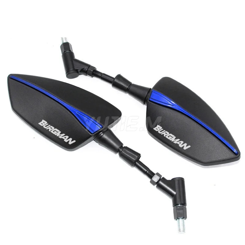 For AN200 AN250 AN400 AN650 Burgman AN 125 250 400 650 Motorcycle Accessories, Tomahawk Rearview Mirror, Side Mirror, Universa